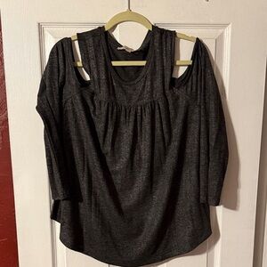 Elegant Grey Women's Top